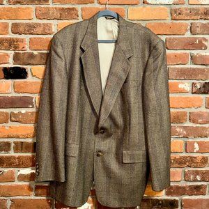 Burberry's Brown Single Breasted Suit Jacket Size 46 Long